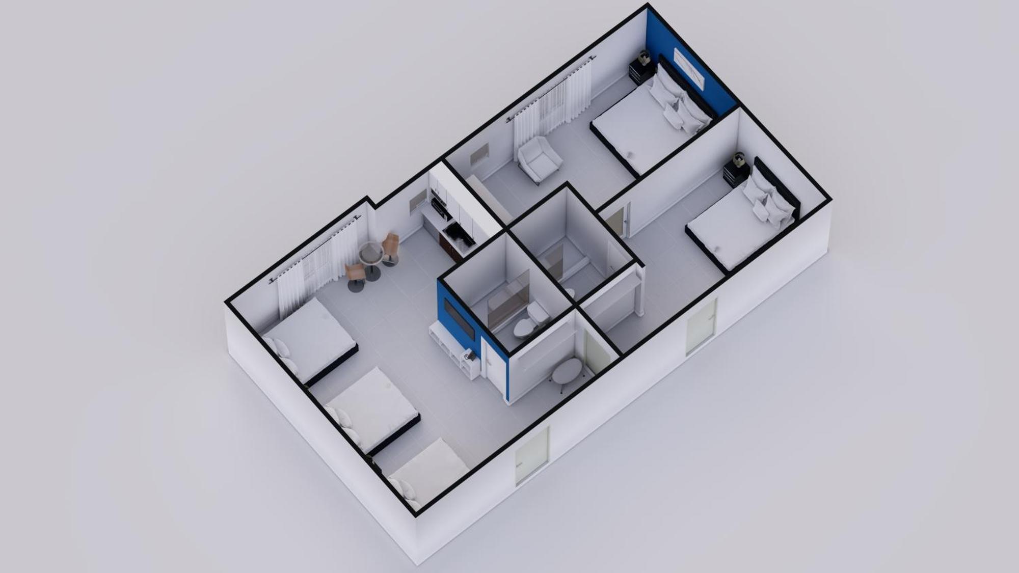 Deluxe One Bedroom Suite with Kitchen