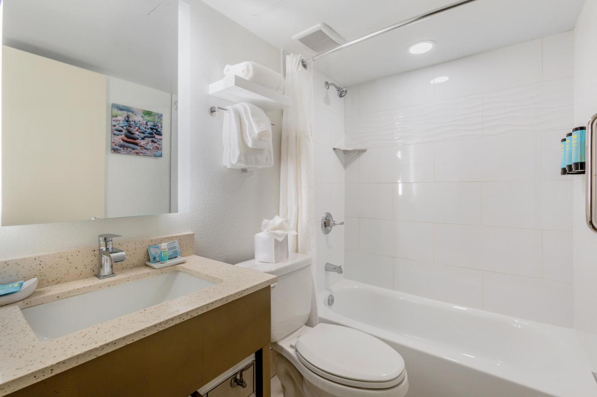 Double Room with Two Double Beds and Patio - Non-Smoking