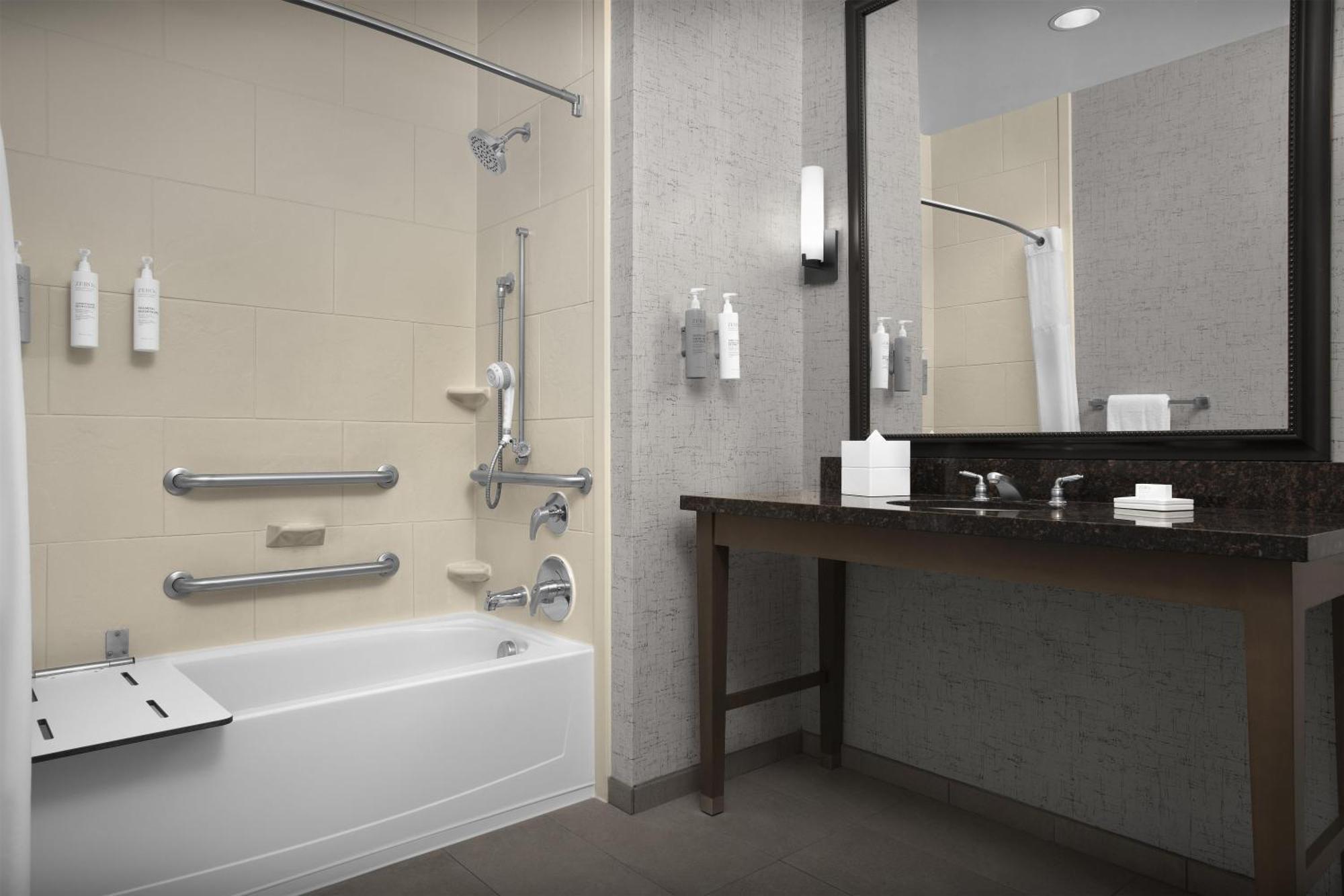 Queen Room with Two Queen Beds with Balcony and Bath Tub - Hearing Accessible/Non-Smoking