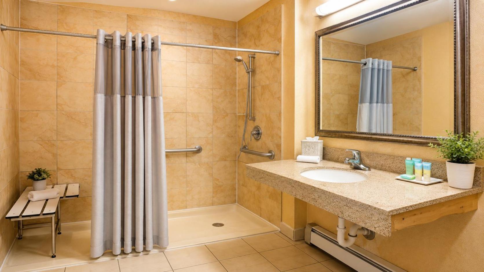 Queen Room with Roll-in Shower
